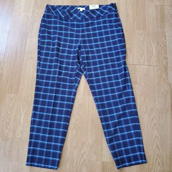 Charter Club Side-Zip Windowpane Pants sz 18=38×28 - Picture 5 of 16